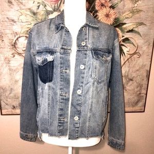 Sz 4 Cotton On Medium Wash Denim Jean Jacket